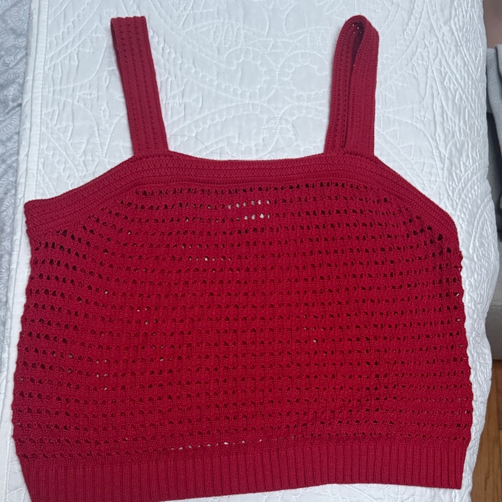 Universal Thread Red Knit Tank Top - Picture 4 of 5